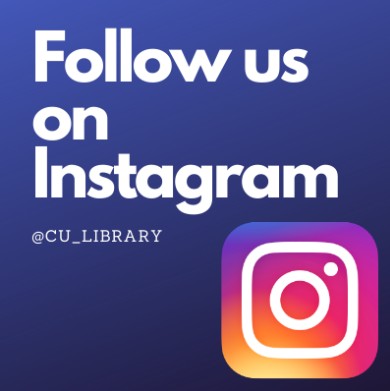 follow us on instagram at cu_library