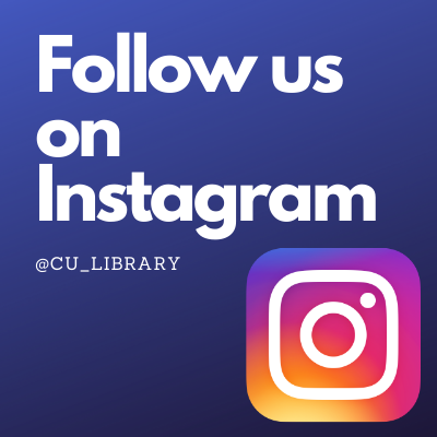 follow us on instagram at cu_library